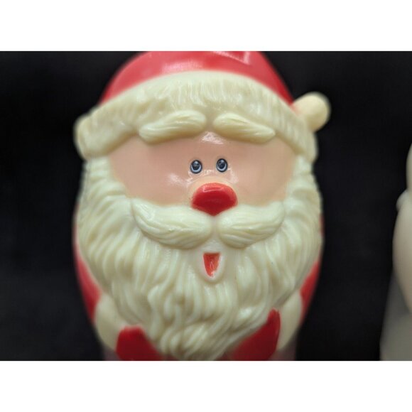 Vrg. Santa Claus & Snowman Plastic Sippy Cups Hong Kong 5.5" READ - Picture 10 of 16